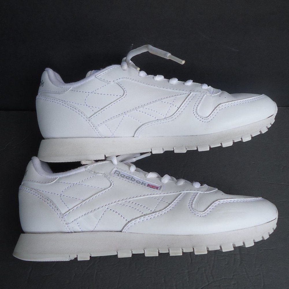 SIZE 5. REEBOK Club classic White Leather sneakers - Picture 9 of 16